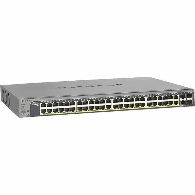 NETGEAR ProSAFE GS752TP 52-Port Gigabit PoE+ Switch, gray metal chassis
