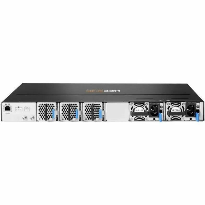Aruba CX8100 switch, 48x10G SFP+ and 4x40/100G QSFP28, black rack-mount chassis, front view