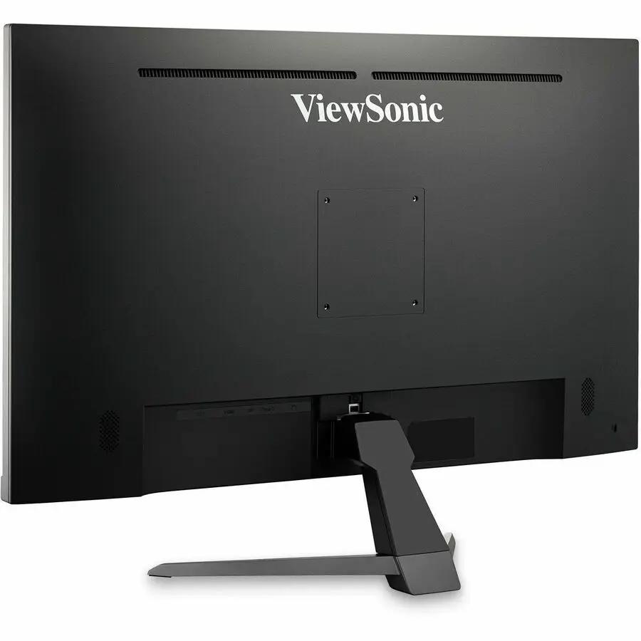ViewSonic VX3267U 32-inch IPS monitor, black, back view with stand