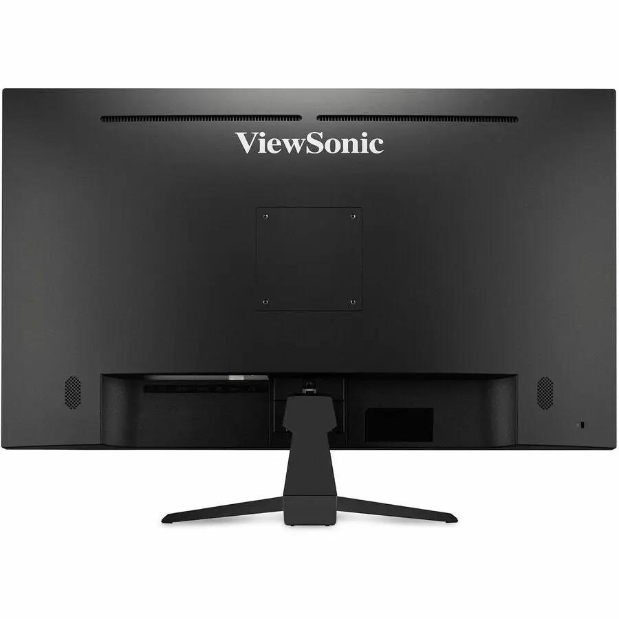 ViewSonic VX3267U 32-inch 4K UHD monitor, black, rear view on stand