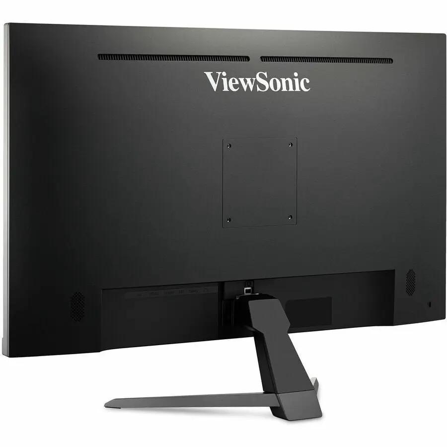 ViewSonic VX3267U 32-inch 4K UHD IPS monitor, rear view on black stand.