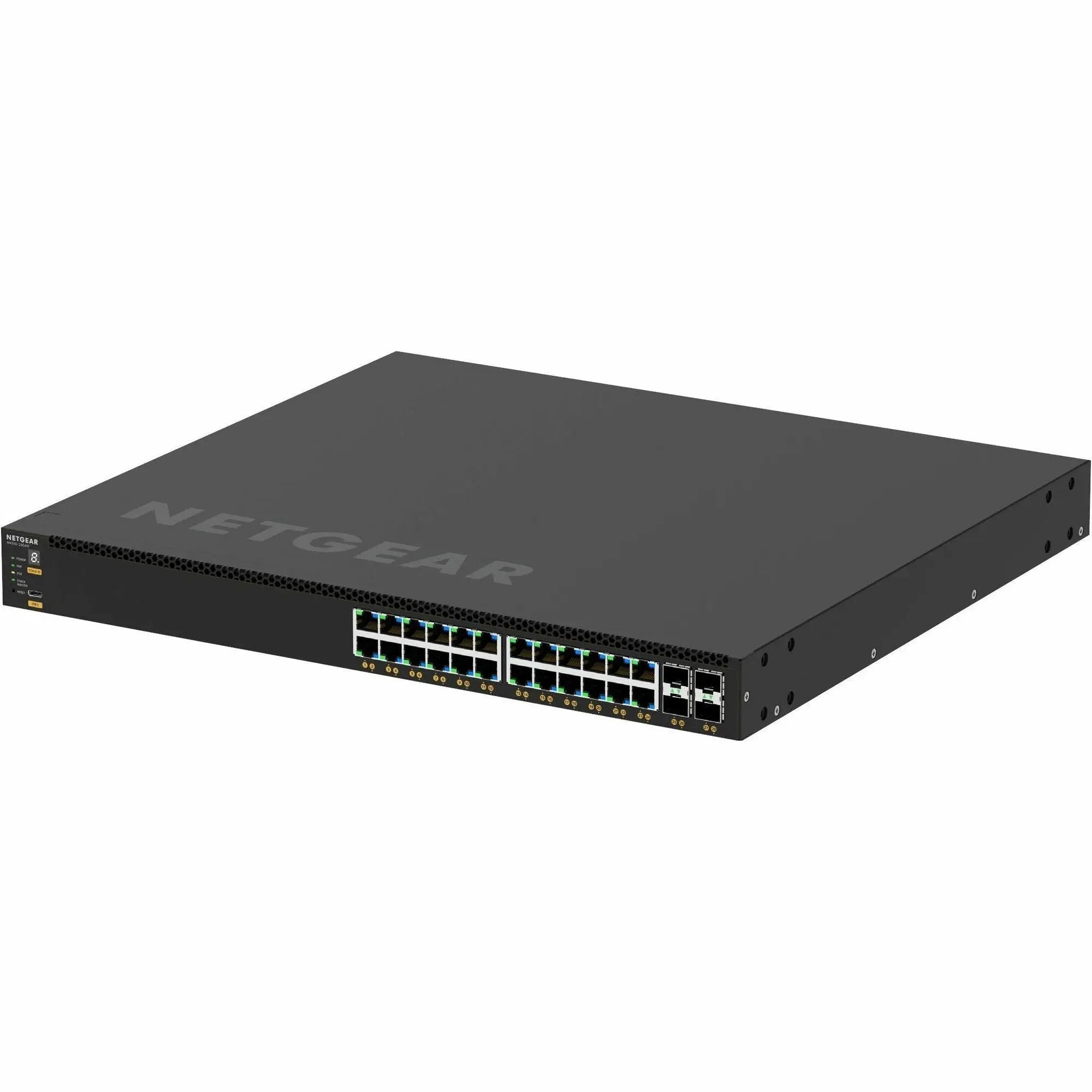 Netgear AV M435024G4XF 28-port SFP+ 10GbE managed switch in black