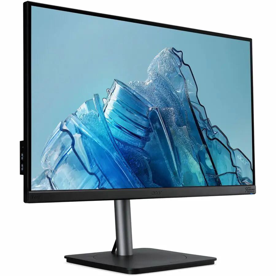 Acer Vero CB273U E 27-inch WQHD LED monitor with black bezel on a silver stand.
