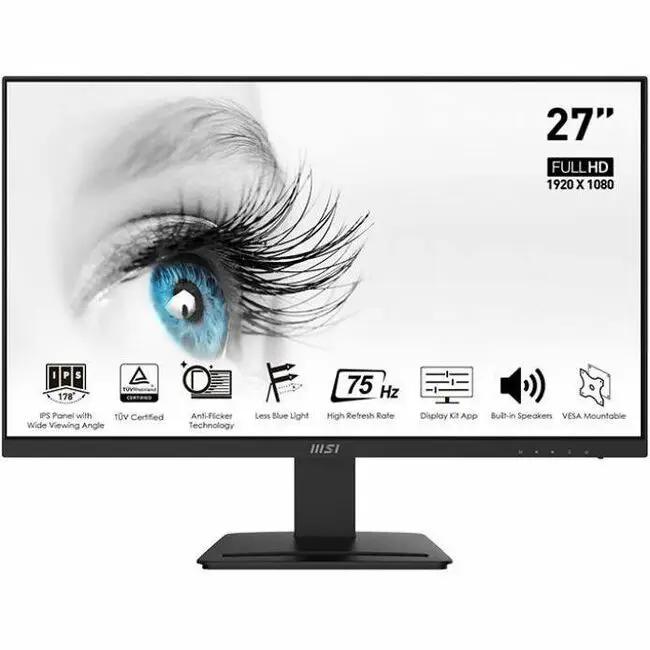 MSI Pro MP273A 27-inch Full HD LCD monitor with 16:9 aspect ratio