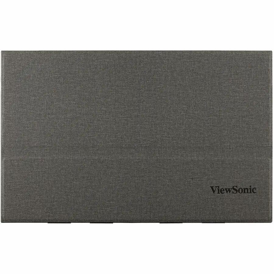 ViewSonic VX1655 16-inch monitor with black fabric-textured cover, logo visible