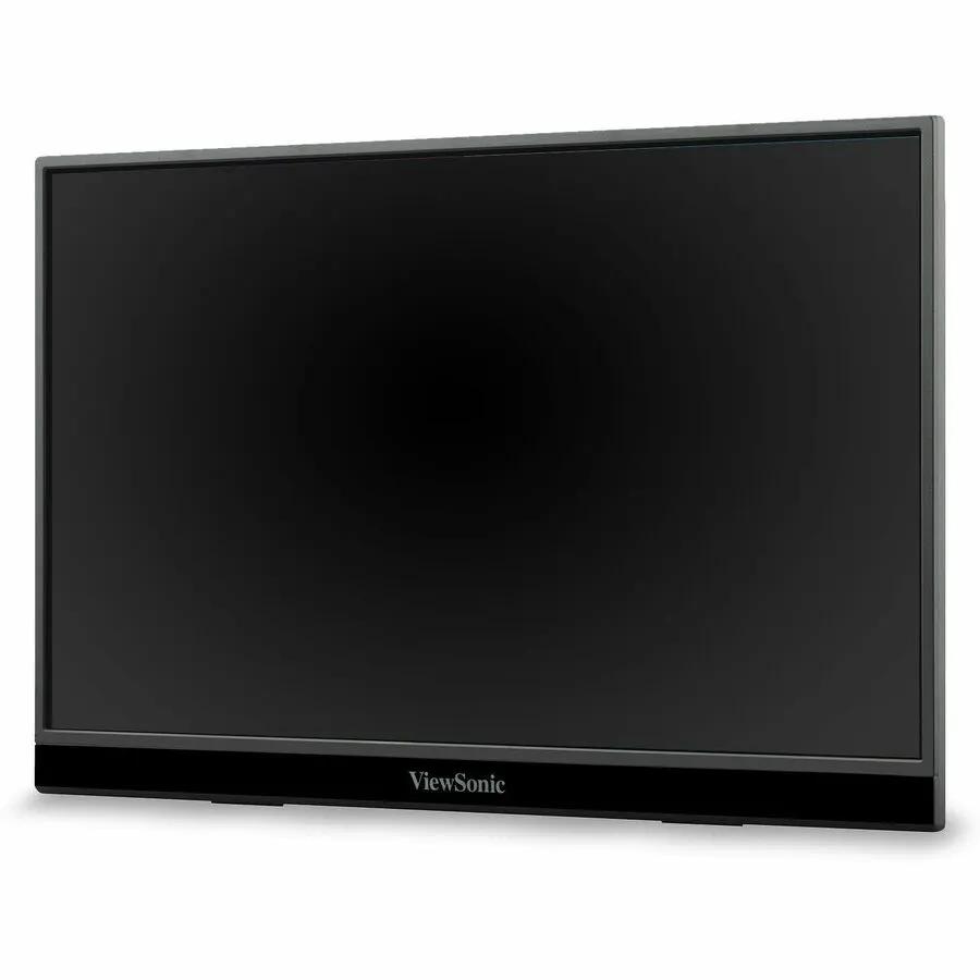 ViewSonic VX1655 16-inch 1080p LED monitor, black, on white background