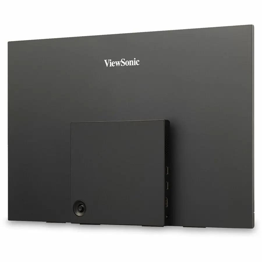 ViewSonic VX1655-4K 16-inch 4K UHD monitor, black with side-port panel