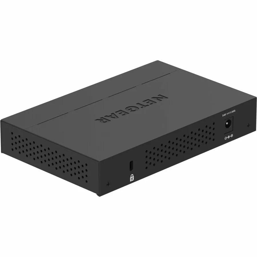 NETGEAR Essentials 5PT 5-Port Gigabit PoE+ switch, black compact desktop network switch