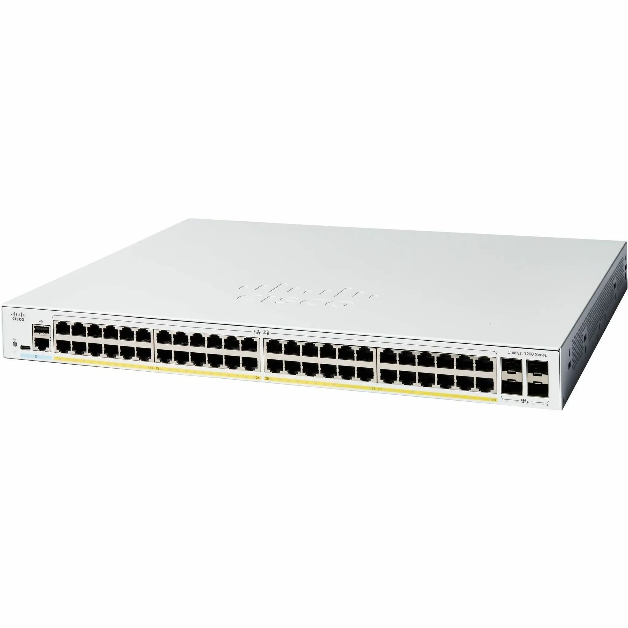 Cisco Catalyst 1200 48-Port Gigabit PoE SFP+ Switch with 4x10G uplinks