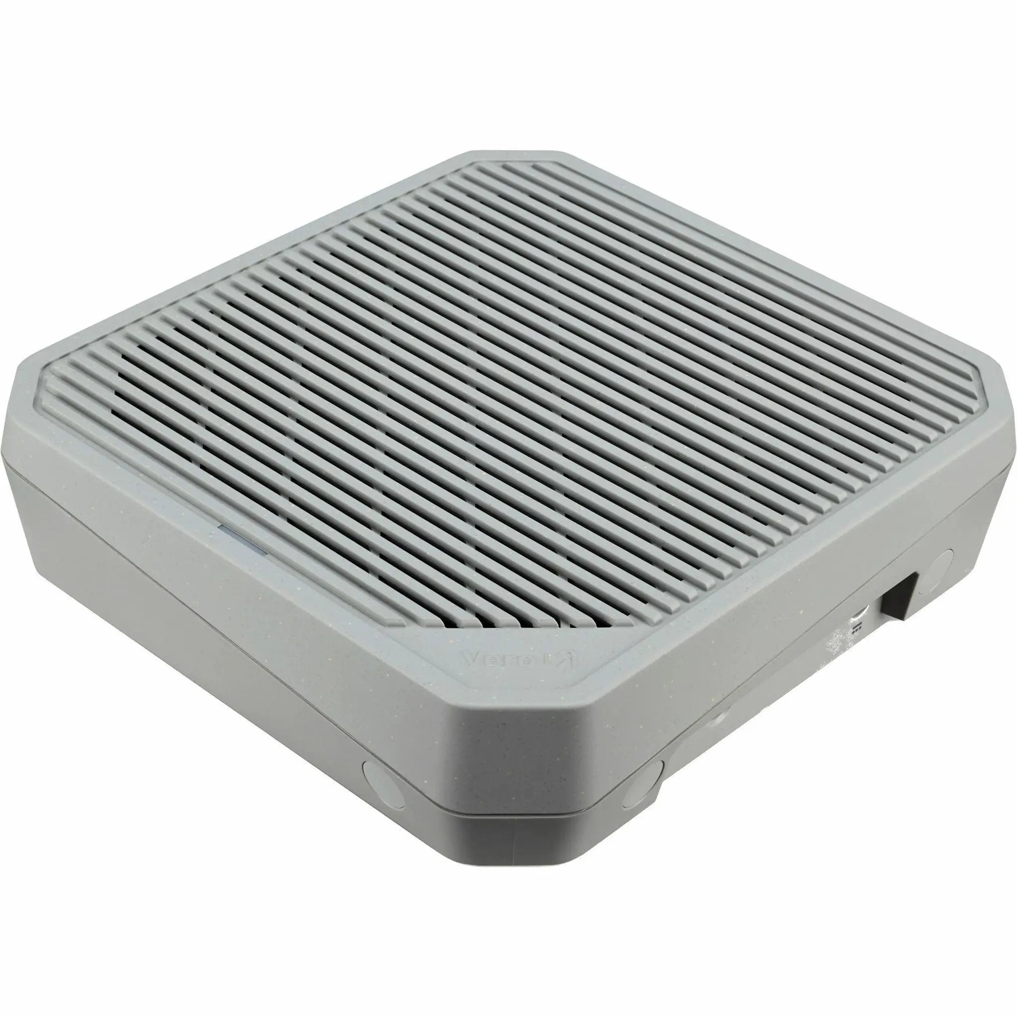 Con Vero W6m 3-Port WiFi 6E router, gray square with vented top.