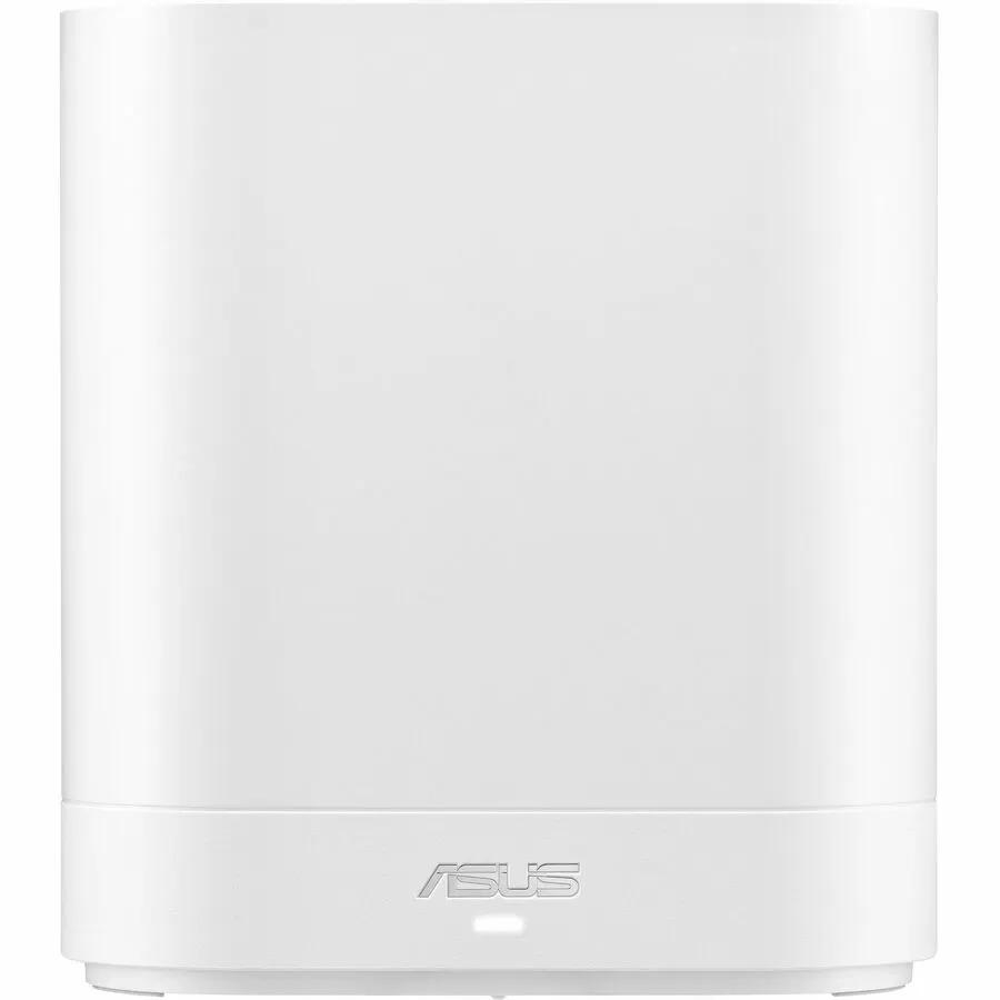 ASUS ExpertWiFi EBM68 AX7800 WiFi 6 Router in white, front view showing ASUS logo.
