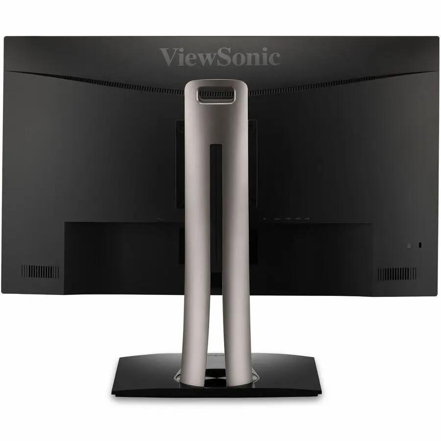 ViewSonic ColorPro VP275 monitor, back view with silver stand
