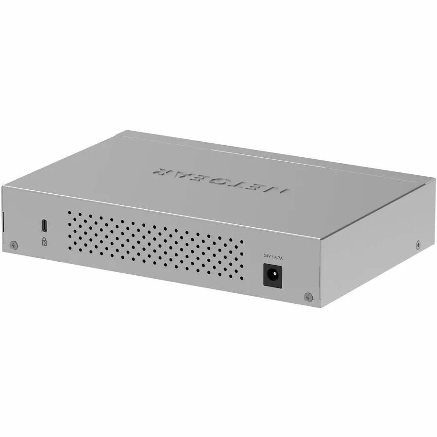 Netgear SmartSwitch 8PT 8-Port PoE Switch in gray metal enclosure