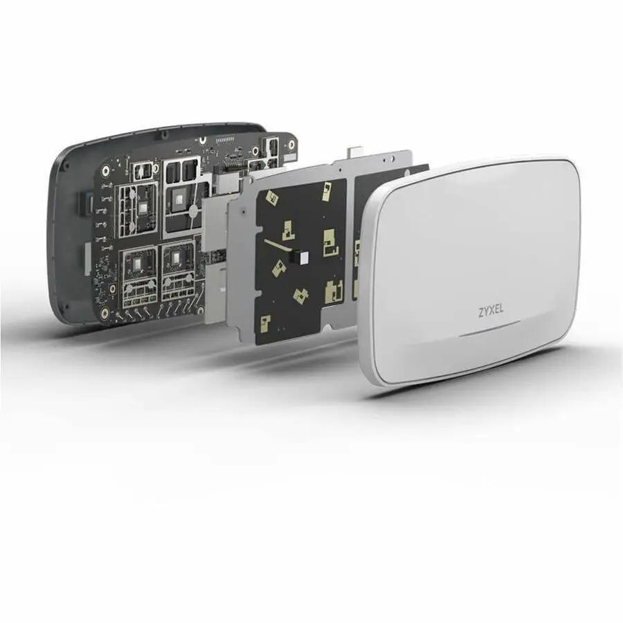 Zyxel WiFi 7 BE22000 Wireless MultiGig Pro Access Point | Tri-Band Operation | Smart Antenna |10G Uplink | Mesh |Cloud, App, Direct or Controller Mgmt | POE++ | Nebula Pro Pack | WBE660S