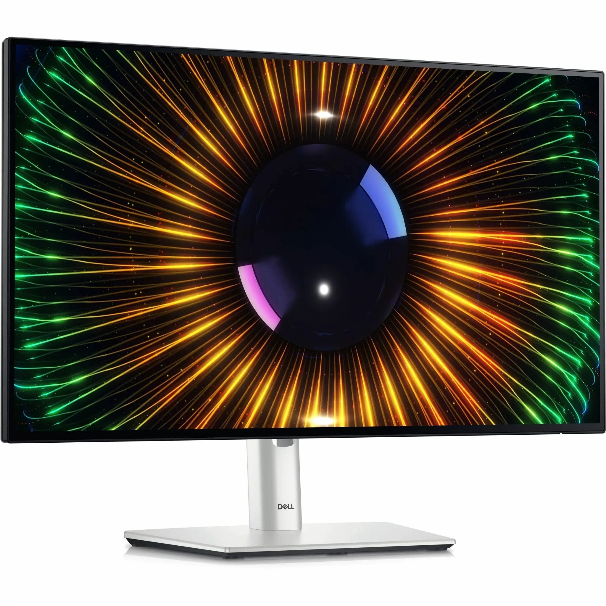 Dell UltraSharp U2424H 24-inch Full HD monitor on a silver stand