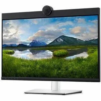 Dell P2424HEB 24-inch Full HD monitor with integrated webcam, black and silver frame