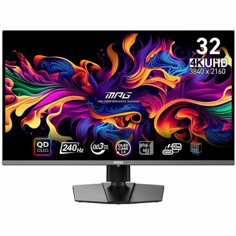 MSI MPG 321URX 32-inch QD-OLED 4K UHD gaming monitor, black