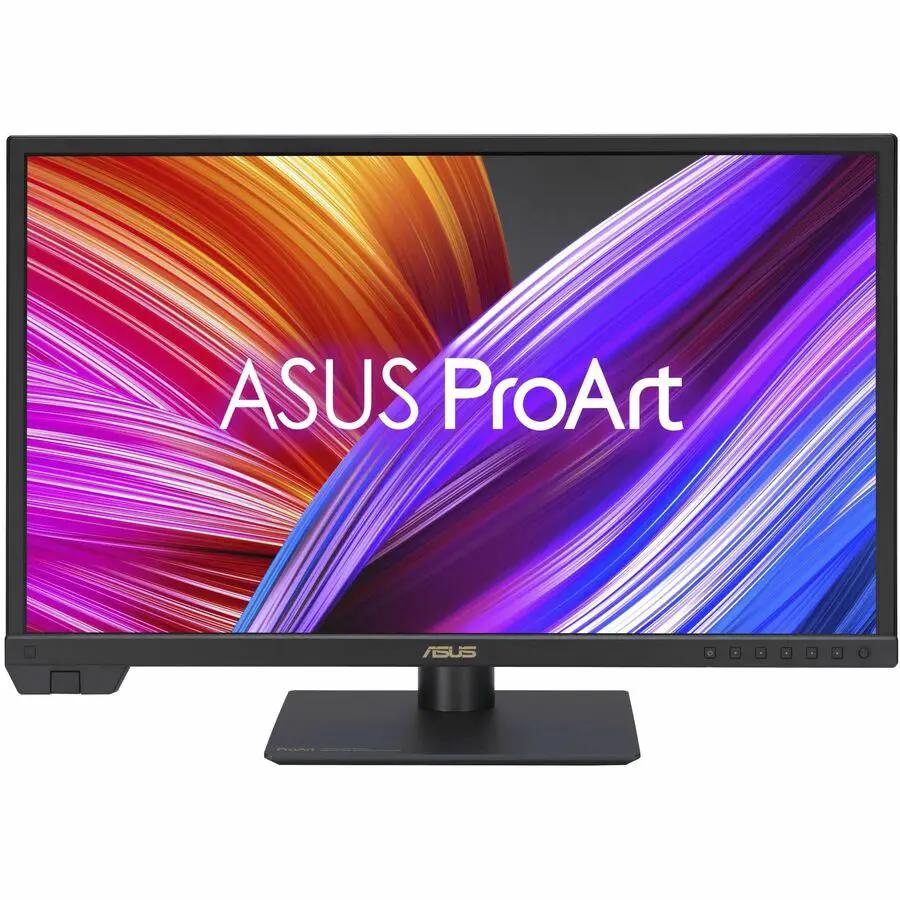 ASUS ProArt PA24US 24-inch 4K UHD IPS monitor on a desk stand