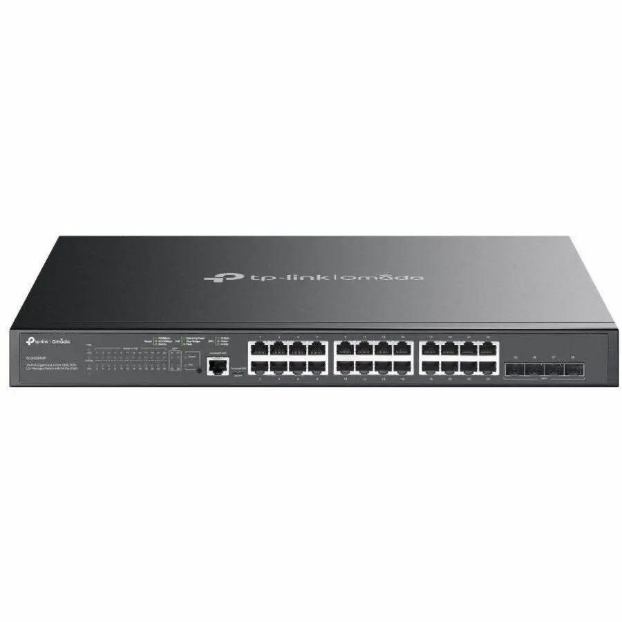 TP-Link Omada 24-Port Gigabit PoE+ L2 Managed Switch, gray