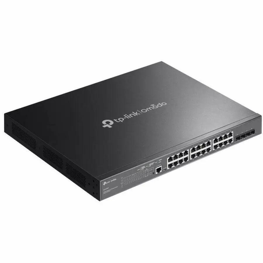 TP-Link JetStream 28-Port Gigabit SFP Managed Switch, black