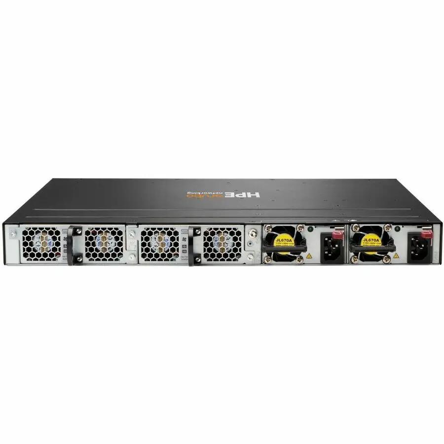 Aruba 6300L 48-port PoE switch with 2.5G/5G SFP, black metal chassis, dual power supplies