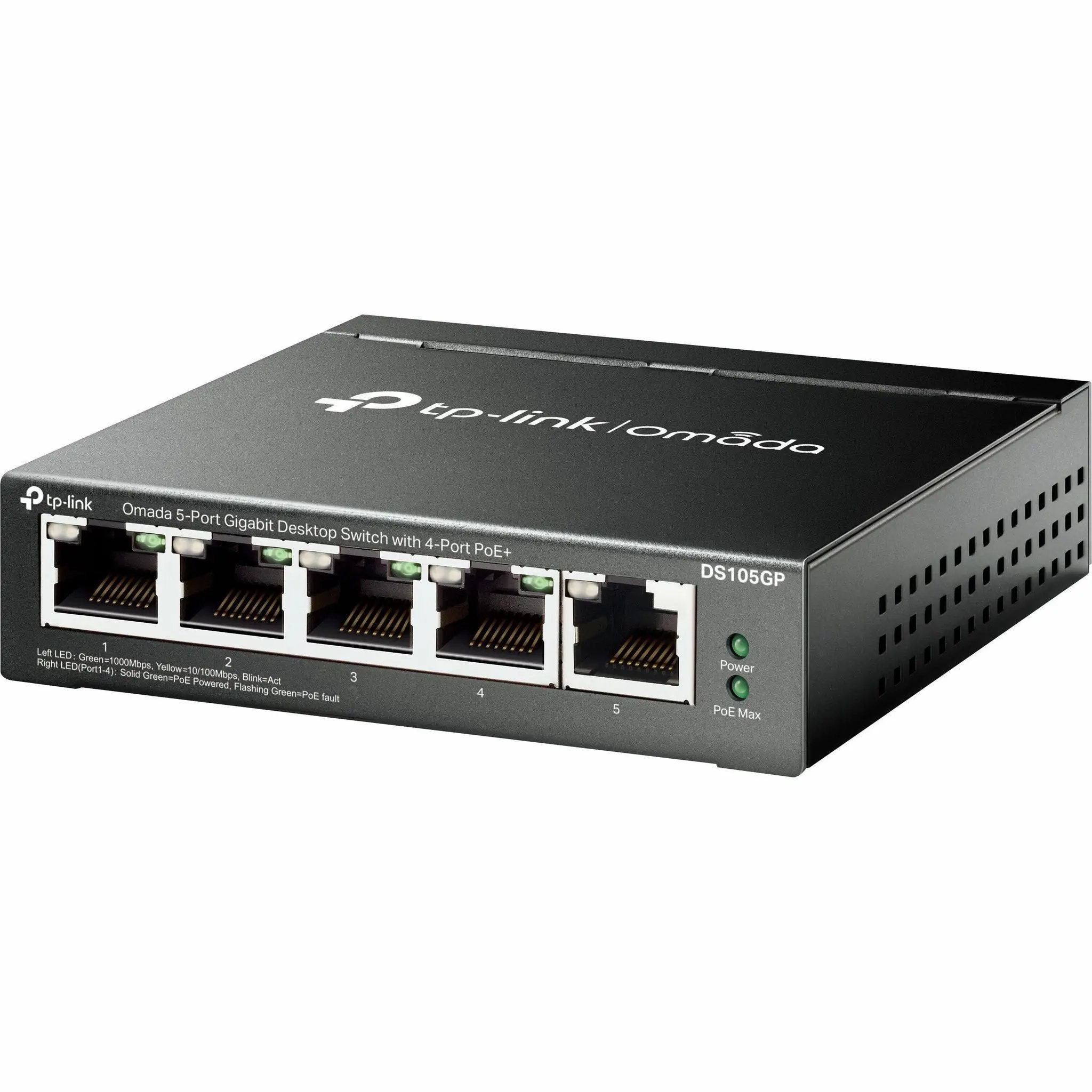 TP-Link Omada TLSG105P 5-Port PoE switch, unmanaged desktop