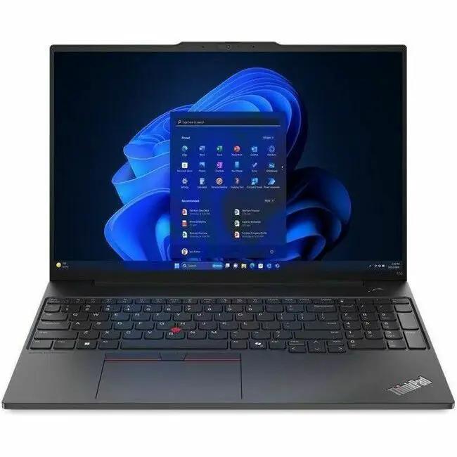 Lenovo ThinkPad E16 Gen 2 laptop, black, Ryzen 5 7535U, 8GB RAM, 256GB SSD