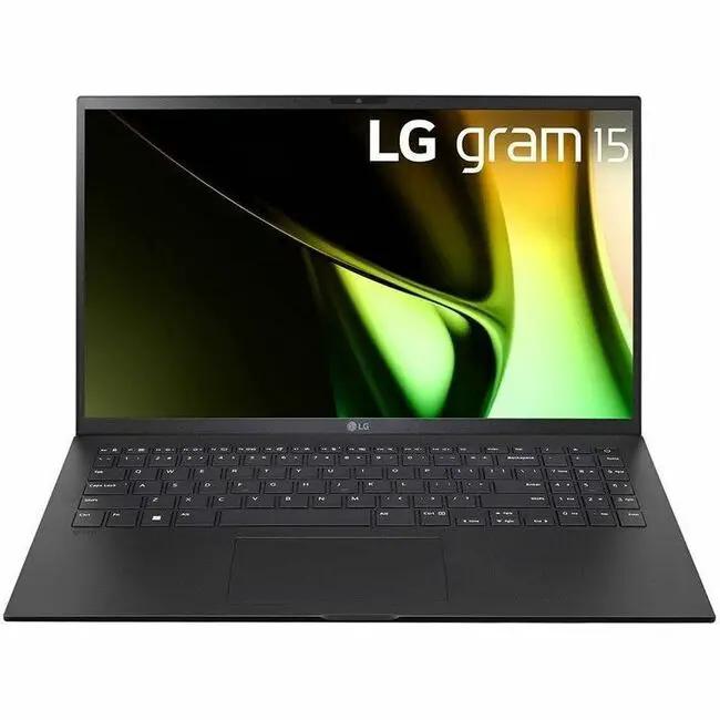 LG Gram 15 notebook in black with full HD 60 Hz display, 32 GB RAM, 512 GB NVMe SSD