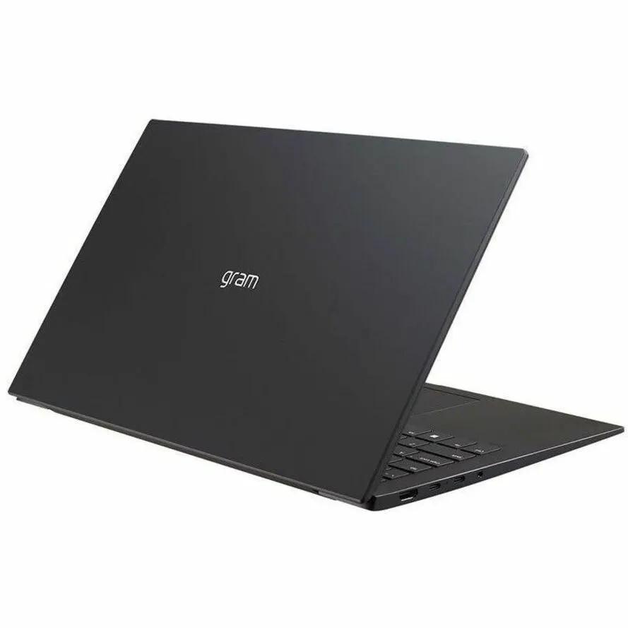 LG Gram 15 Notebook in black, closed-lid angled view