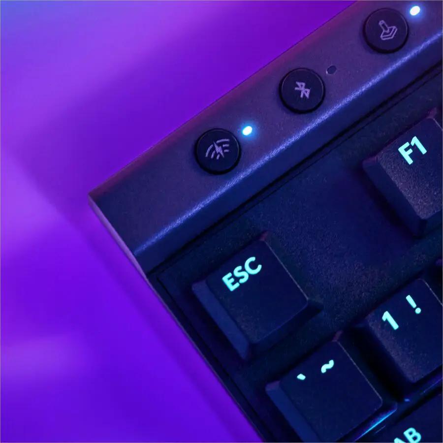 Logitech G515 LIGHTSPEED TKL Low Profile Wireless Gaming Keyboard, LIGHTSYNC RGB, Thin Tenkeyless Design, PBT Keycaps, Tactile (Brown) Mechanical Switches, Black