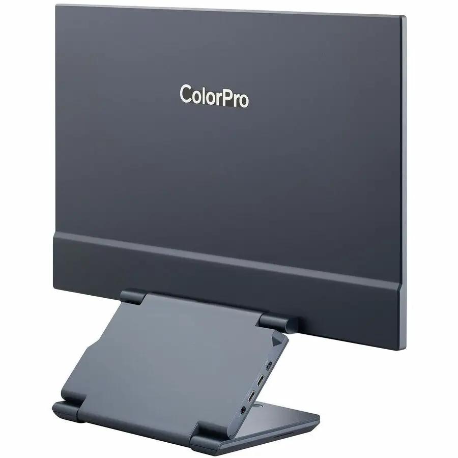 ViewSonic ColorPro VP1656 15.6-inch IPS monitor on a gray adjustable stand