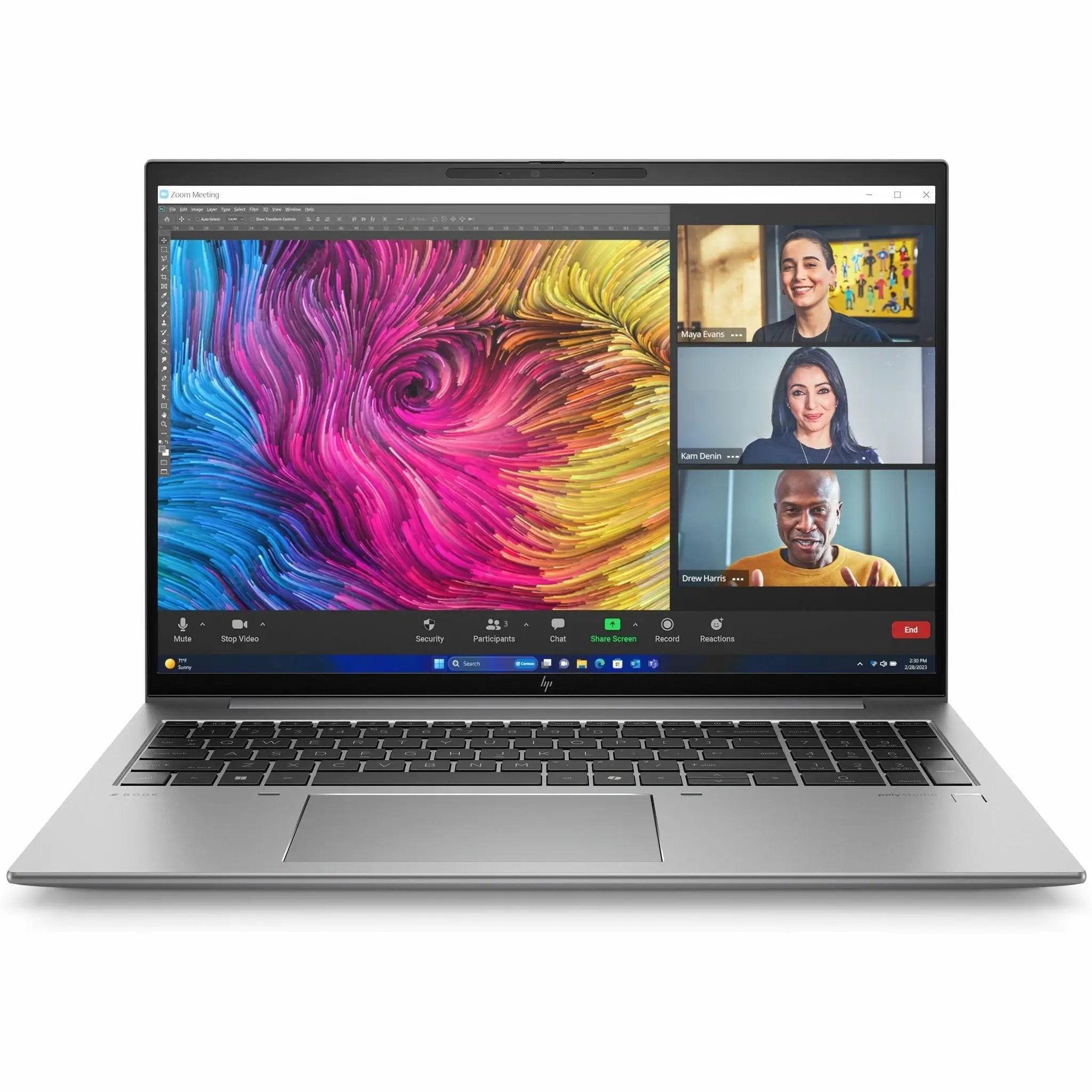 HP ZBook Firefly G11 Laptop with silver chassis, 16 GB RAM, 512 GB SSD