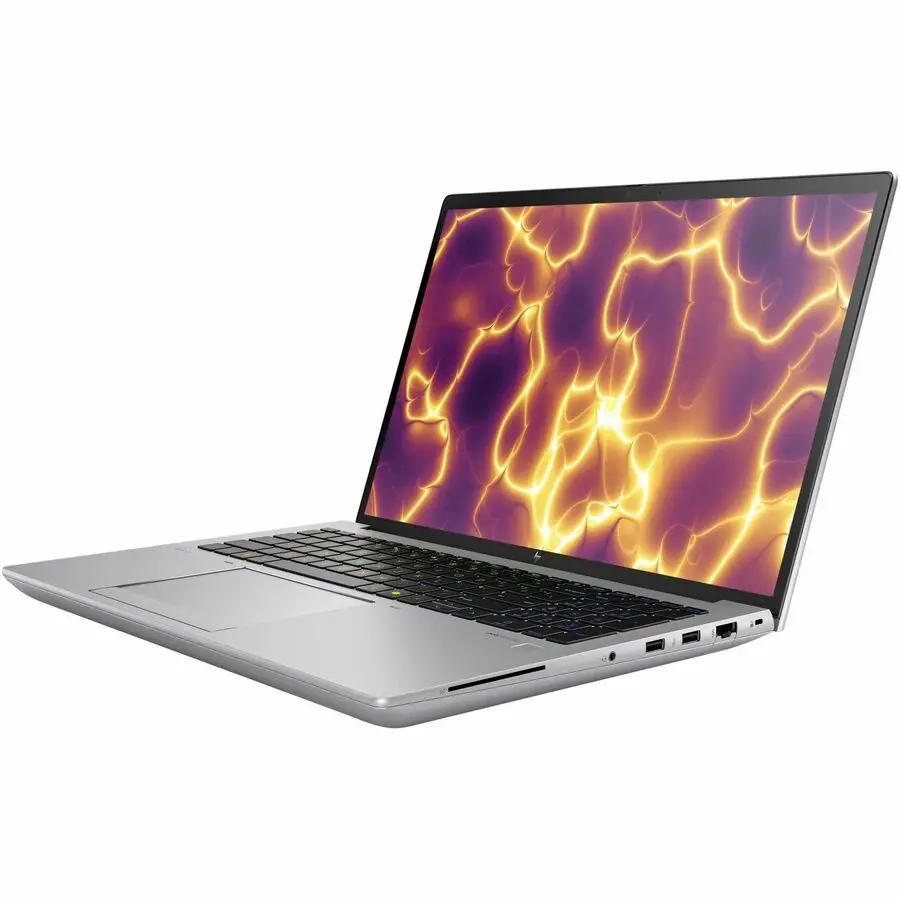 HP ZBook Fury G11 16-inch workstation laptop with silver chassis