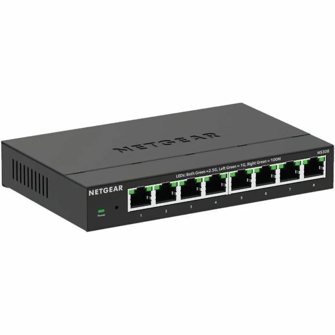 NETGEAR MS308 8-port multi-gig 2.5G unmanaged switch with LED indicators