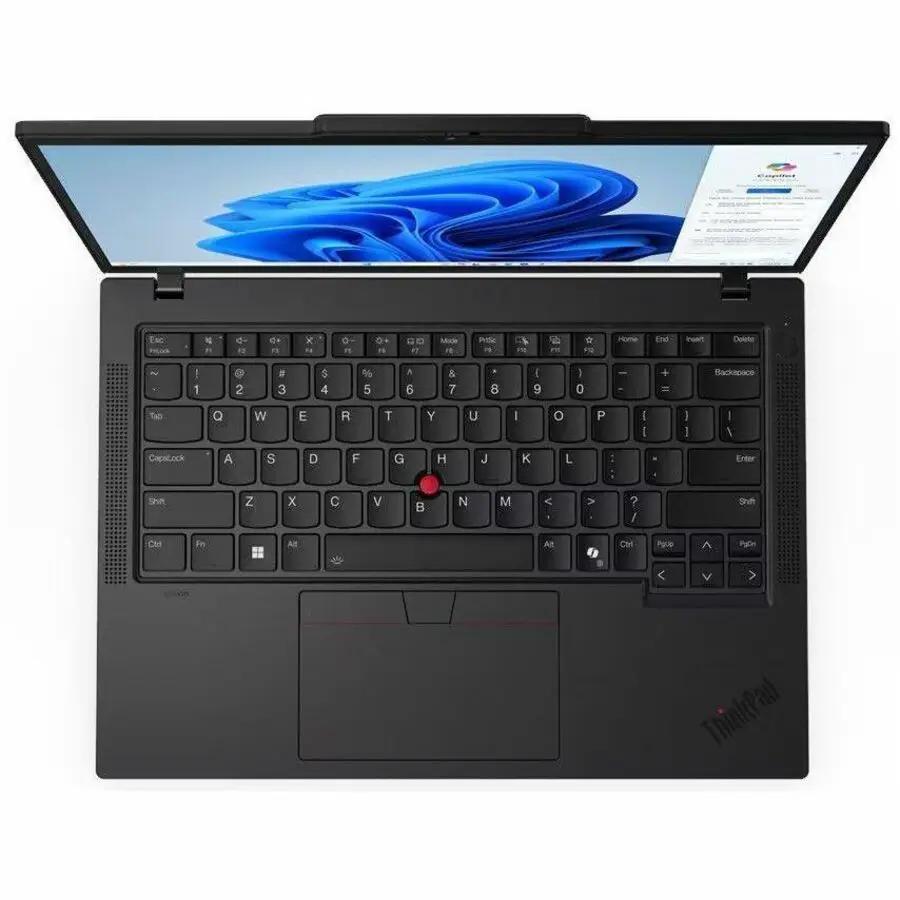 Lenovo ThinkPad T14 laptop, black 14-inch notebook with red TrackPoint