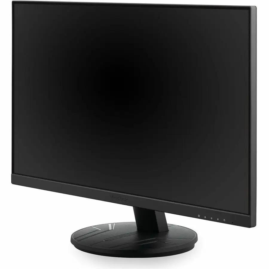ViewSonic 24-inch IPS monitor on round black pedestal stand