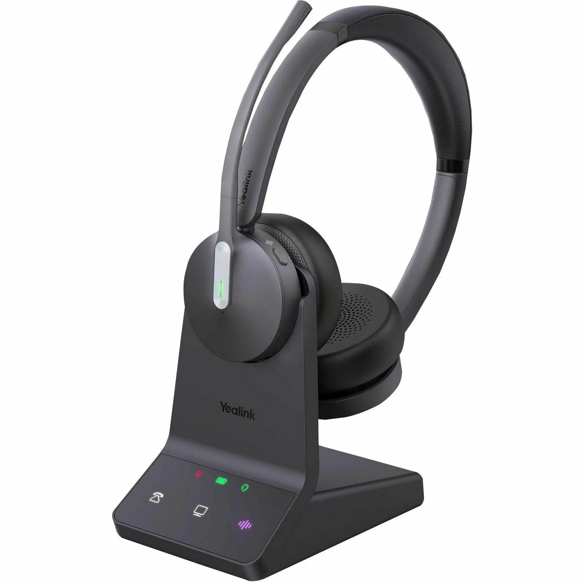 Yealink WH64 Dual UC wireless headset with black base station