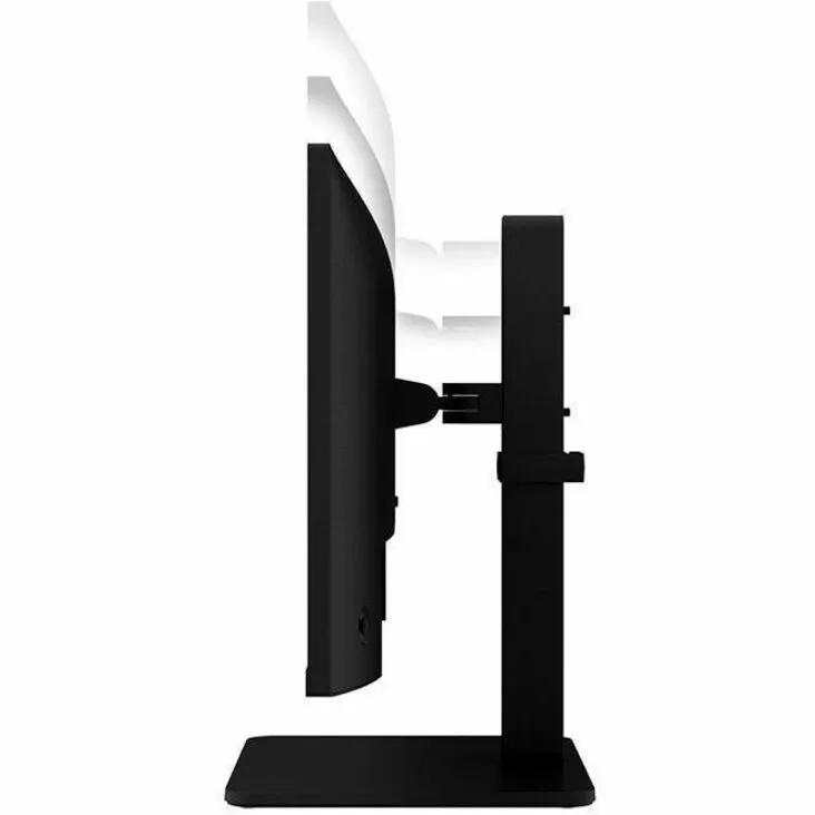 LG 24BA560 24-inch IPS monitor on a black stand, side-profile view.