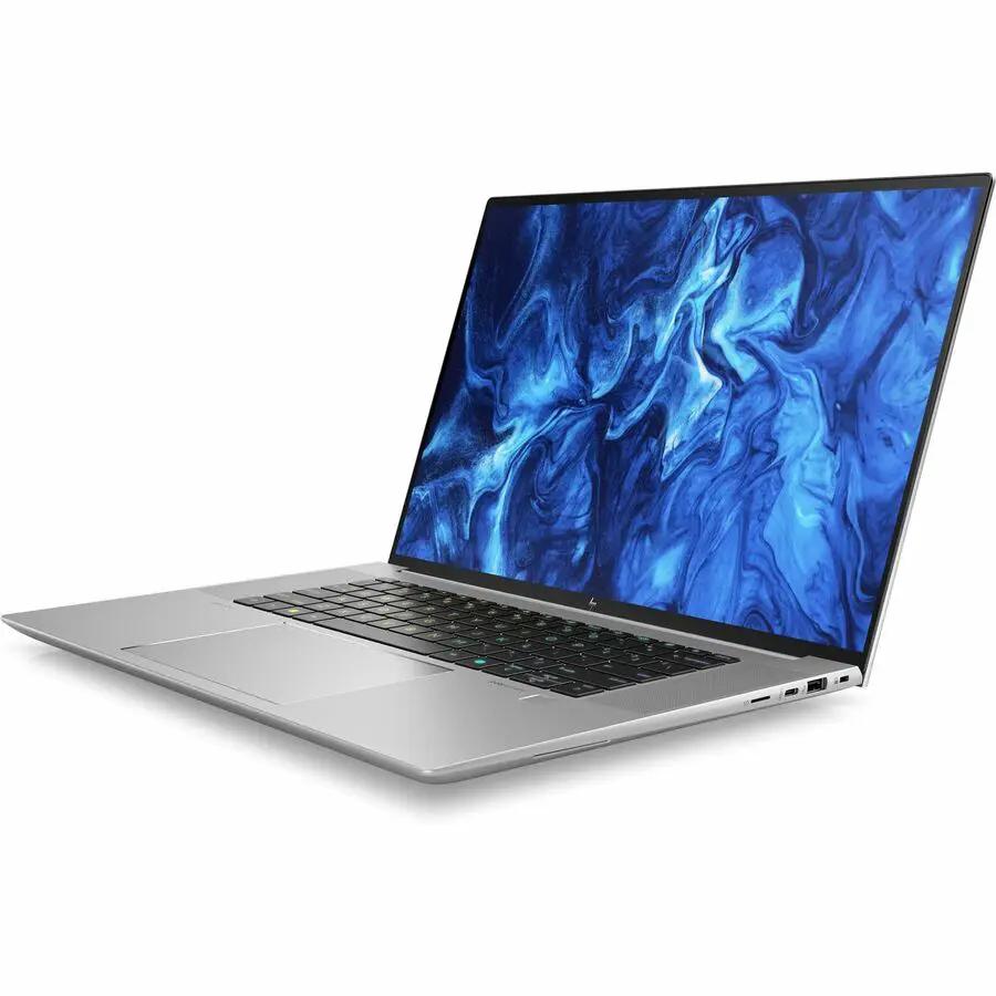 HP ZBook Studio G11 mobile workstation laptop in silver with a 16-inch display