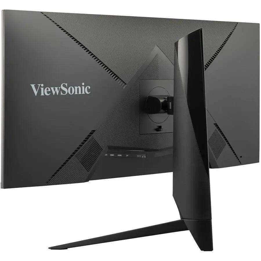 ViewSonic VX3418-2K 34-inch ultrawide gaming monitor back view, black