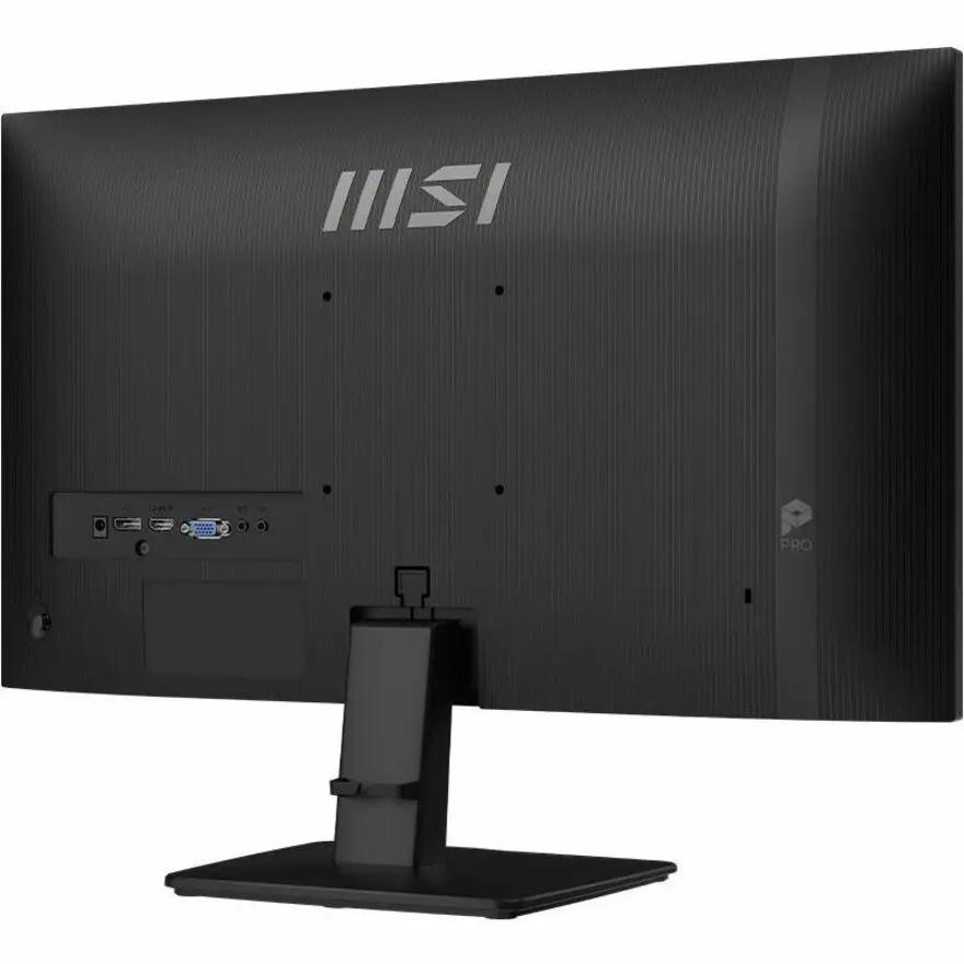 MSI Pro MP251 E2 25-inch monitor, black with MSI logo and rear HDMI/VGA ports