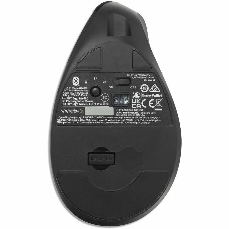 Kensington Pro Fit Ergo MY630 EQ Rechargeable Mouse