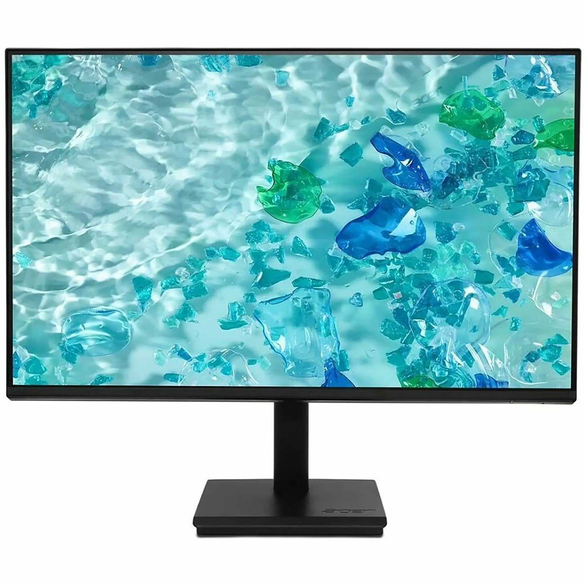Acer Vero V277G 27-inch monitor with slim black bezel on a black stand