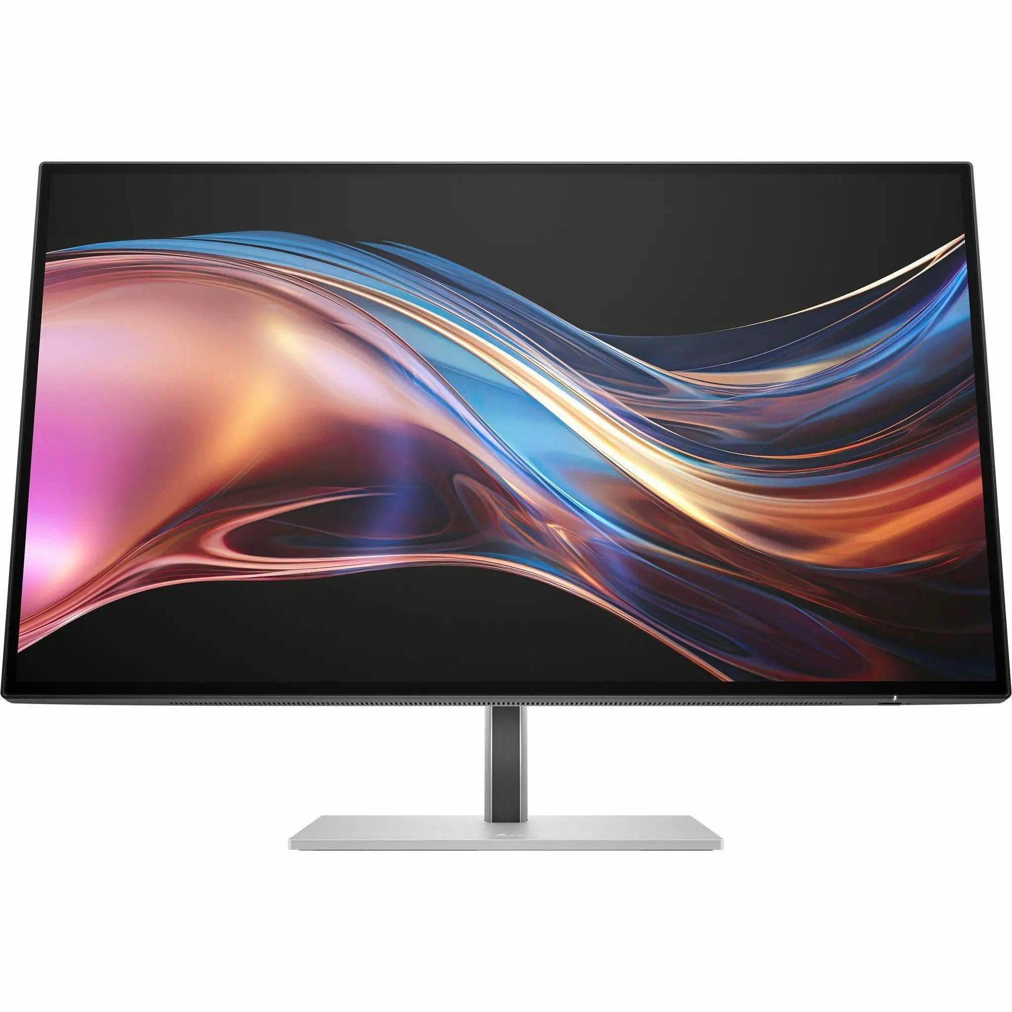 HP 727pu 27-inch WQHD Monitor in natural silver with slim bezel and metal stand