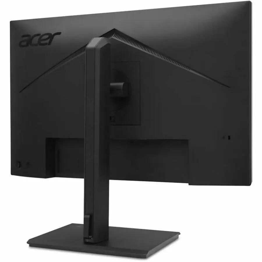 Acer Vero B277 G 27-inch monitor, black desktop display with stand (rear view)
