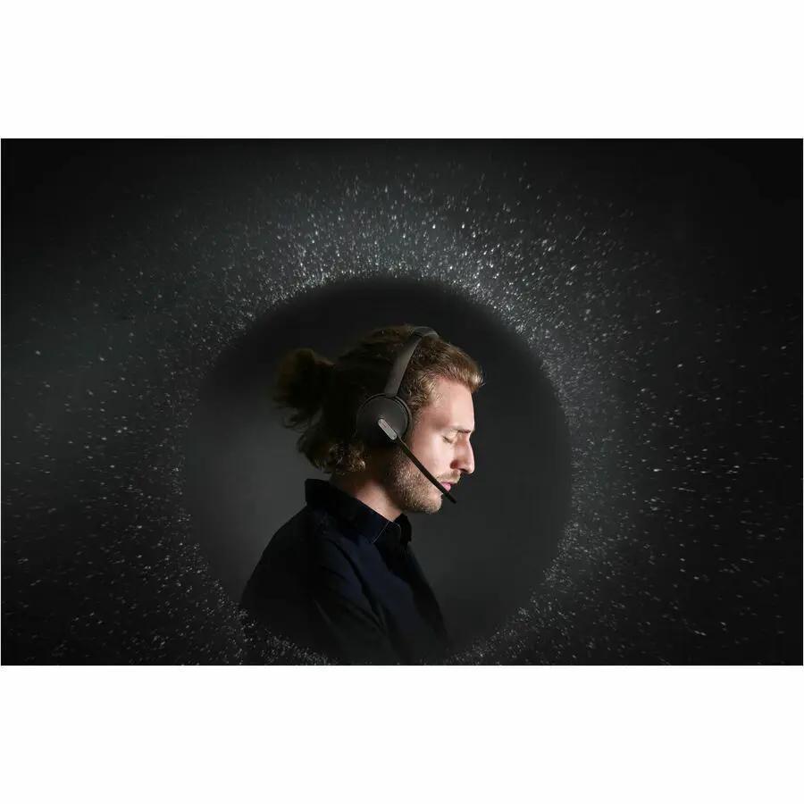 BH70 MONO STND MS USB A black headset with microphone
