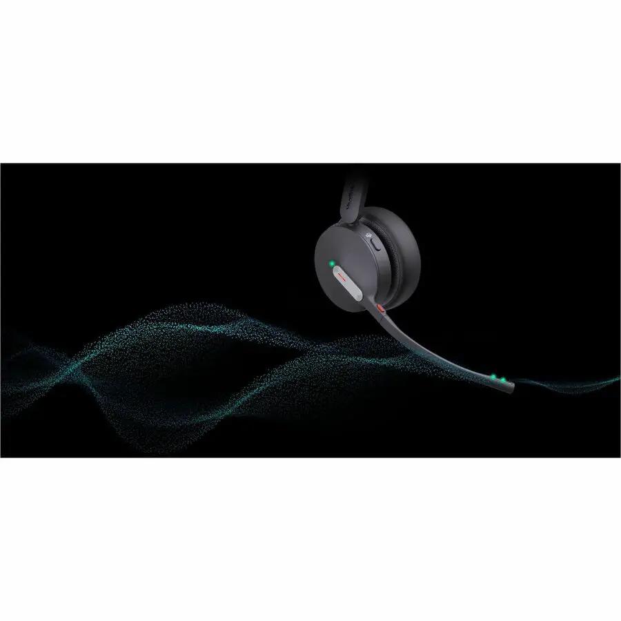 Yealink WH64 Hybrid Mono UC headset, black over-ear with microphone