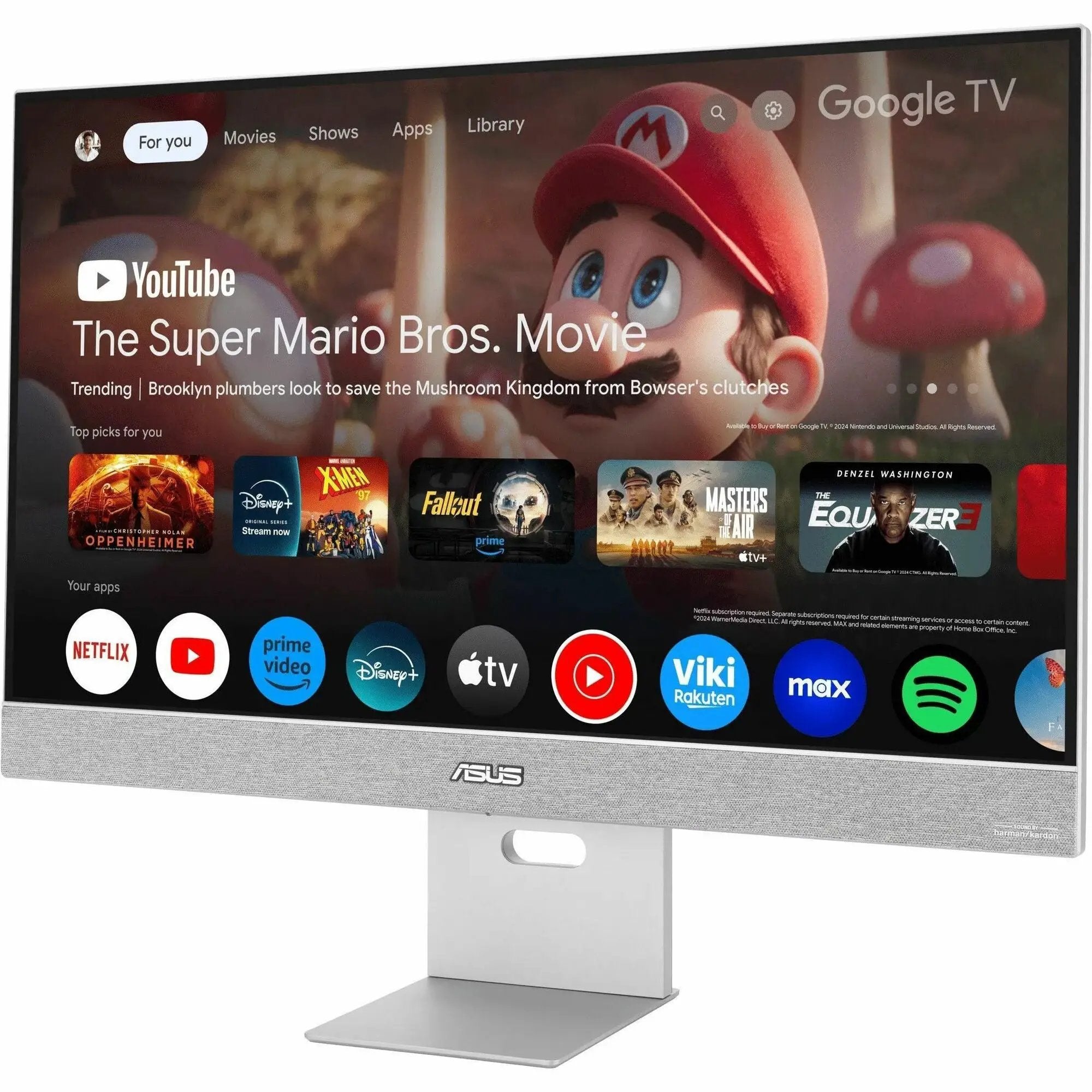 ASUS ZenScreen MS27UC 27-inch 4K UHD IPS monitor on a silver stand
