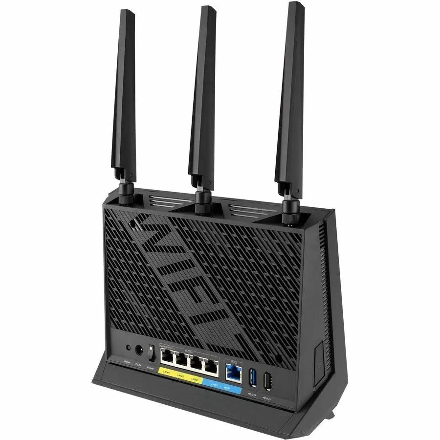 ASUS RT-BE86U gigabit managed wireless router with three external antennas