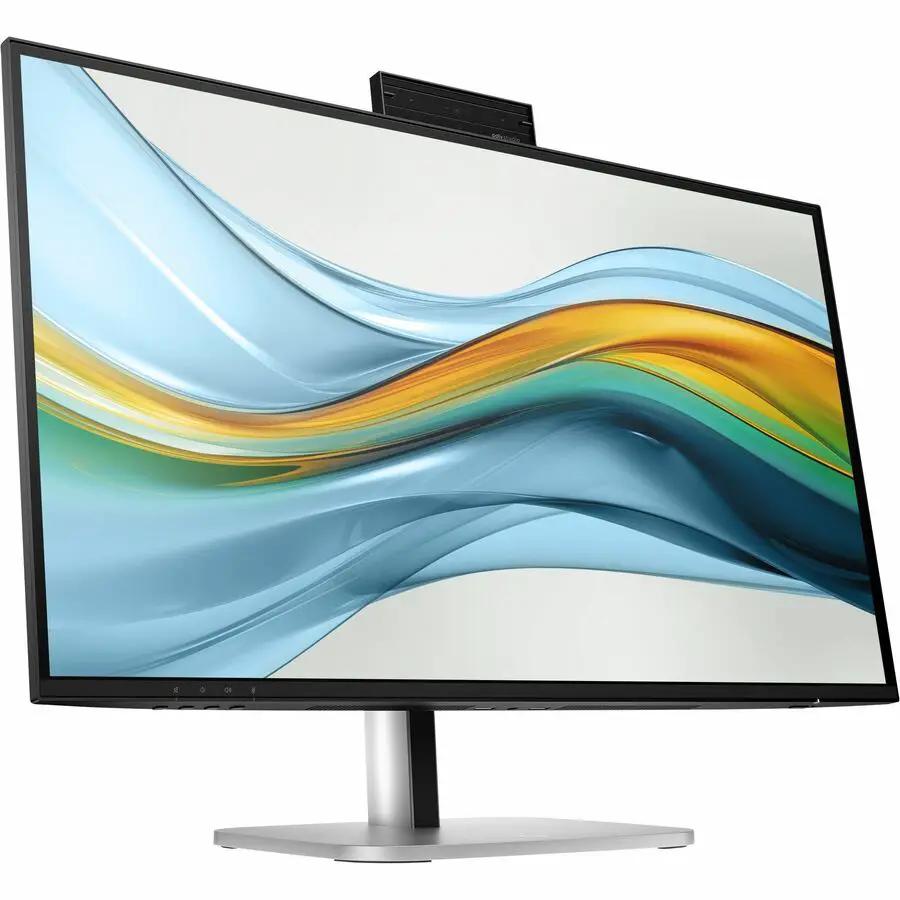 HP 527pm 27-inch WQHD LCD Monitor with black bezel and silver stand